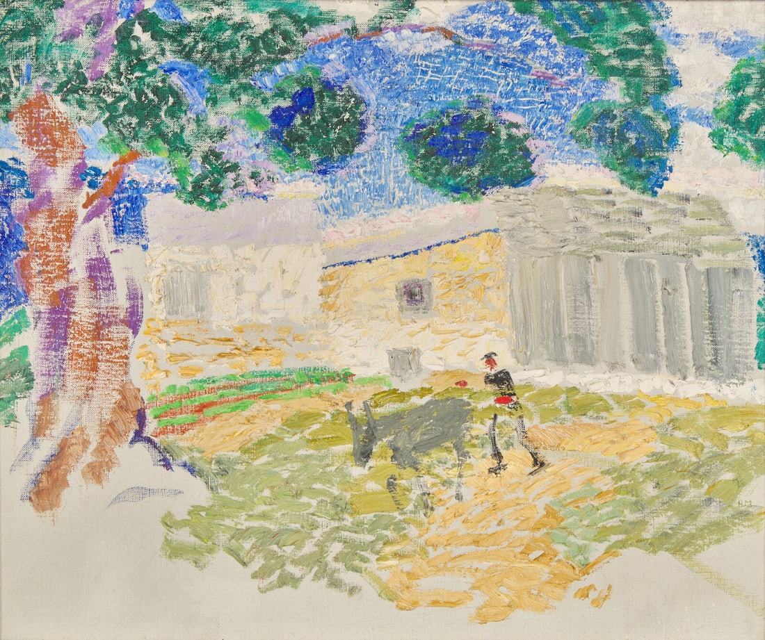 Henry Bainbridge McCarter (American, born c. 1864–1942) Farm Scene (1 of 3)