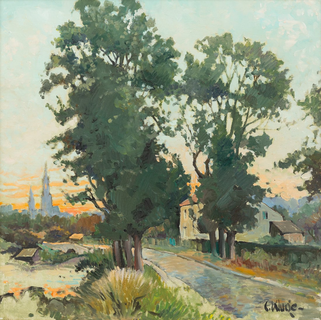 Constantin Kluge (French, 1912–2003) Les Abords de Senlis (1 of 4)
