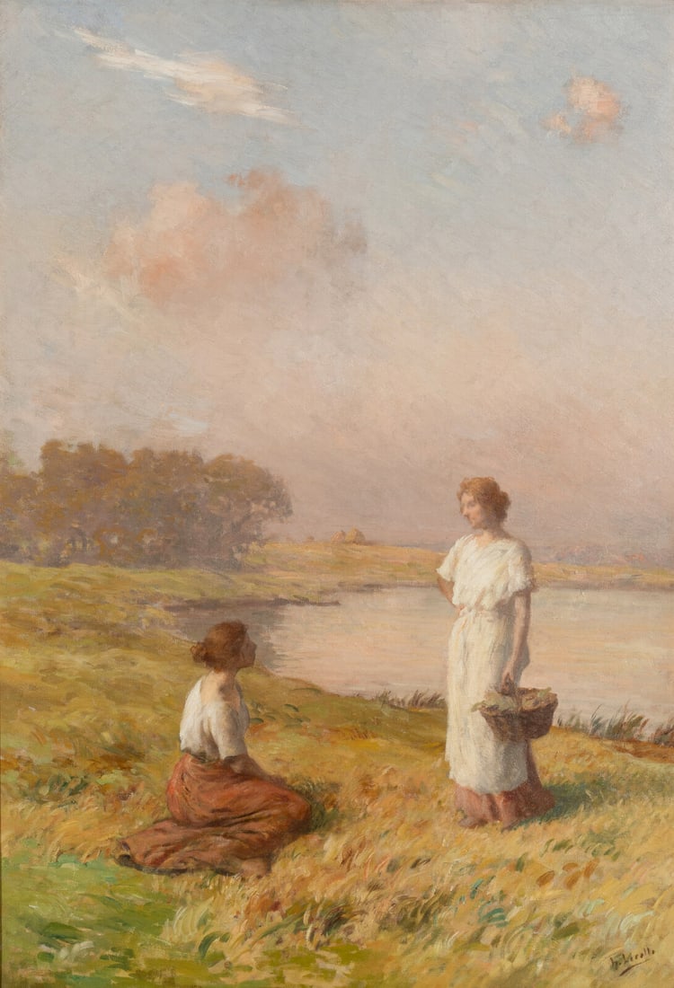 Henry Lerolle (French, 1848–1929) An Afternoon Idyll (1 of 4)