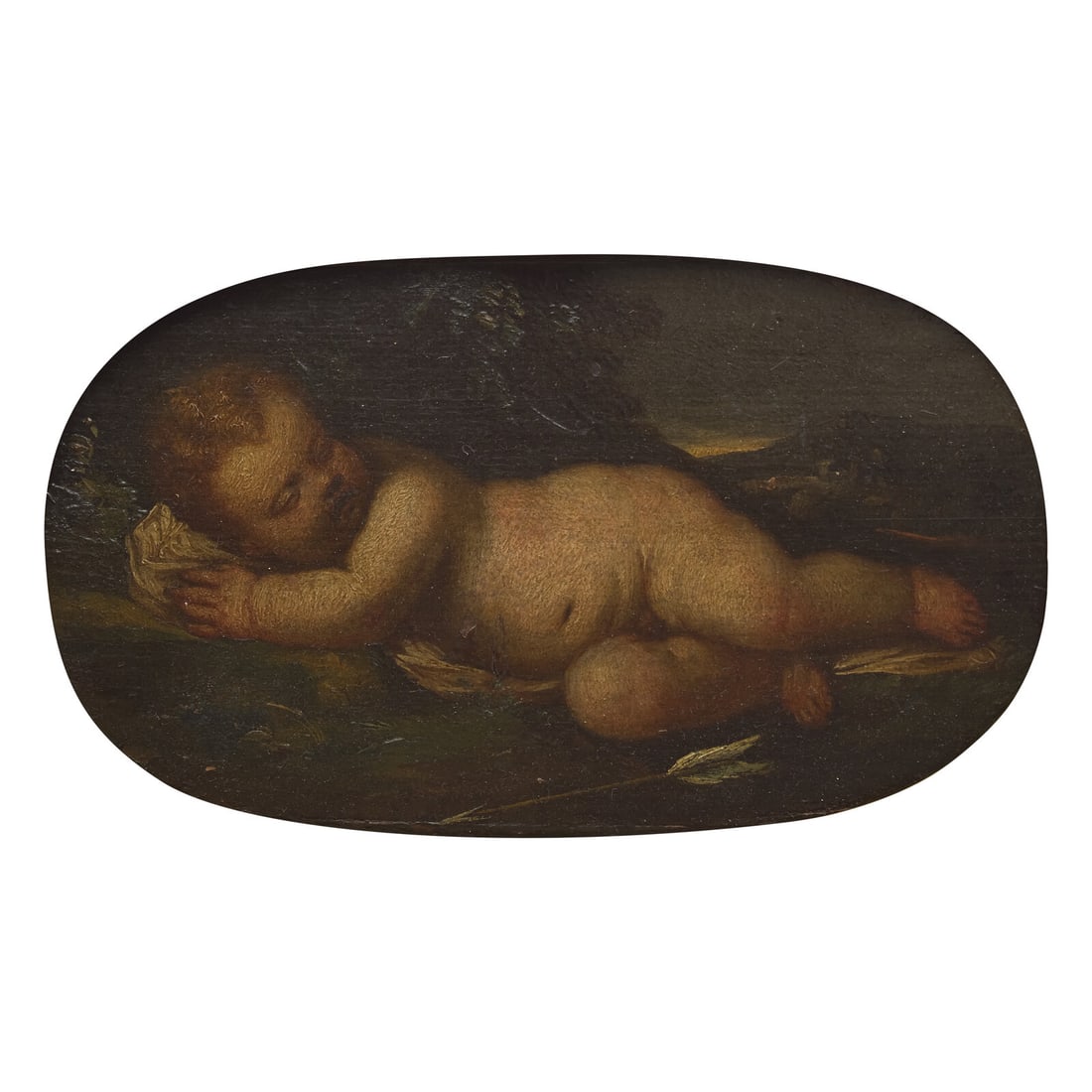 After Titian, Italian School (Italian, 1485–1576) Recumbent Sleeping Infant (1 of 3)
