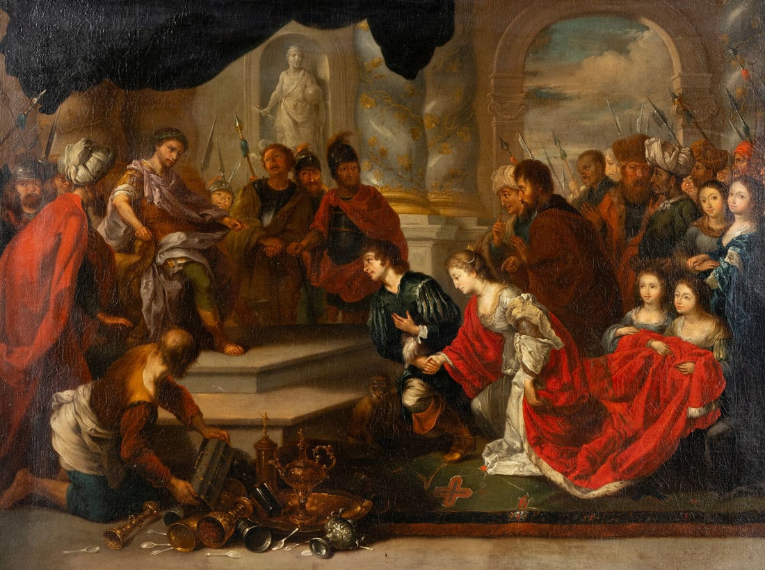 After Peter Paul Rubens (Flemish, 1577–1640) The Continence of Scipio (1 of 3)