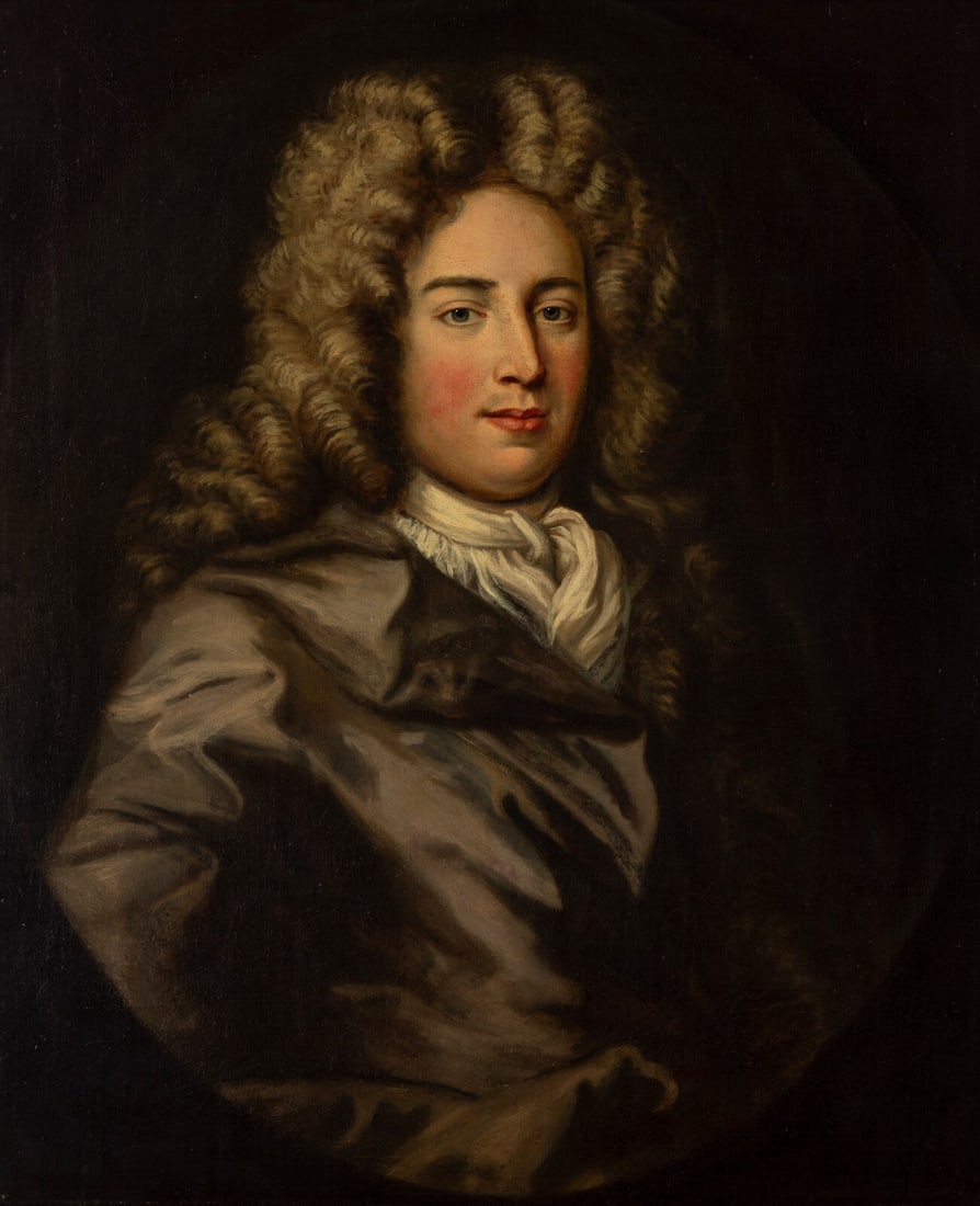 Manner of Godfrey Kneller (British, 1646–1723) Gentleman in Grey (1 of 3)