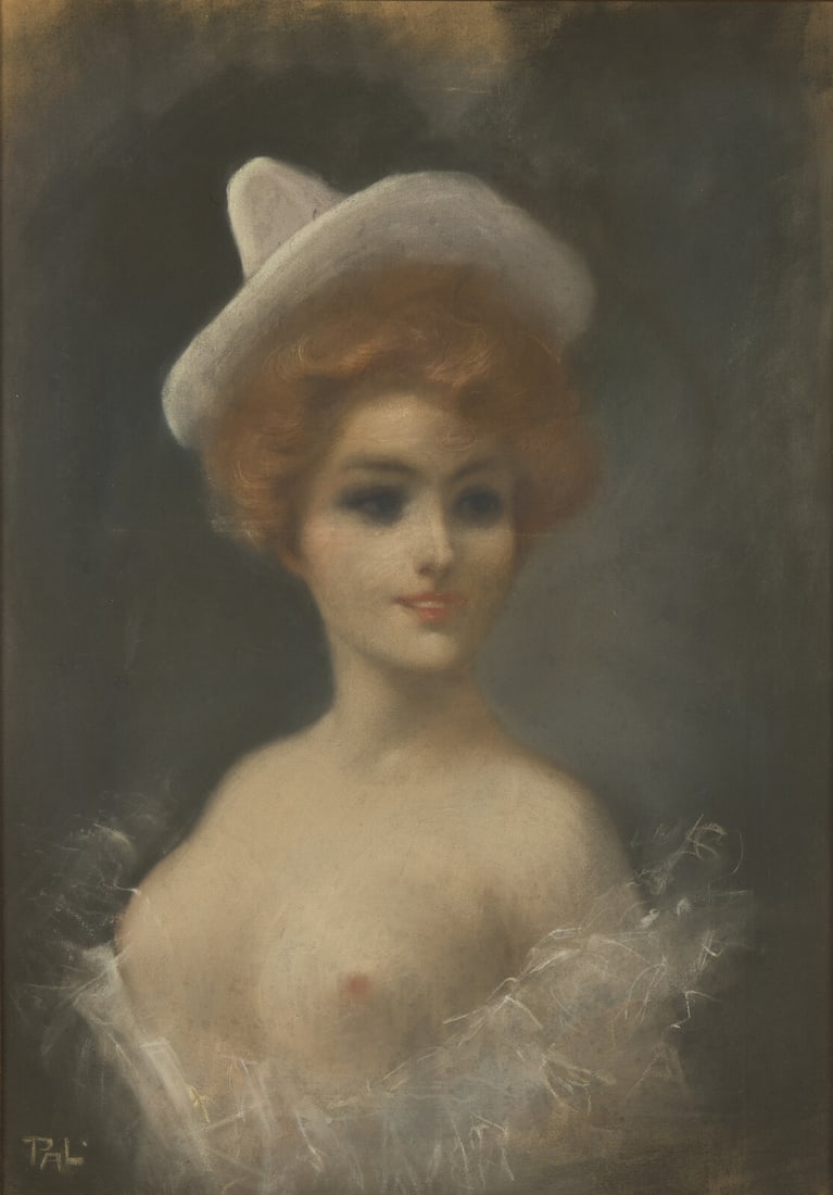 Pál Fried (American/Hungarian, 1893–1976) Portrait of a Lady in Bust (1 of 3)
