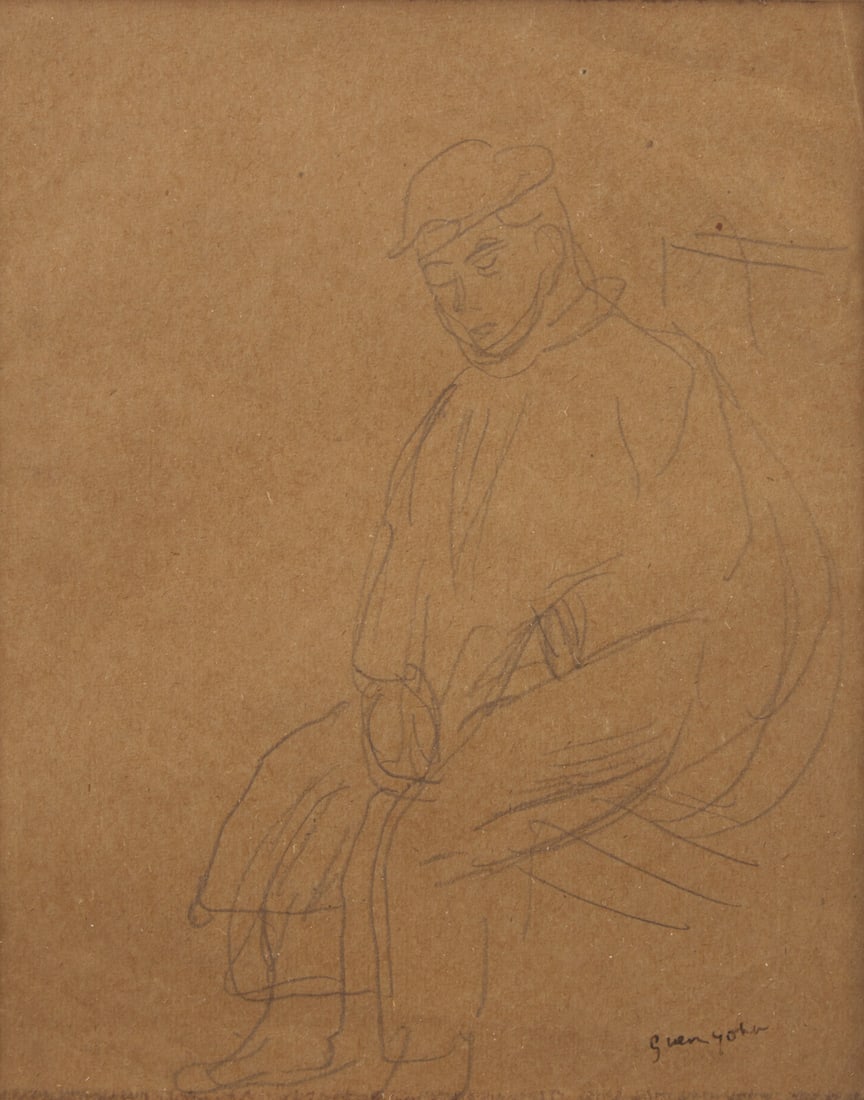 Gwen John (British, 1876–1939) Portrait Study (with sketch verso) (1 of 3)