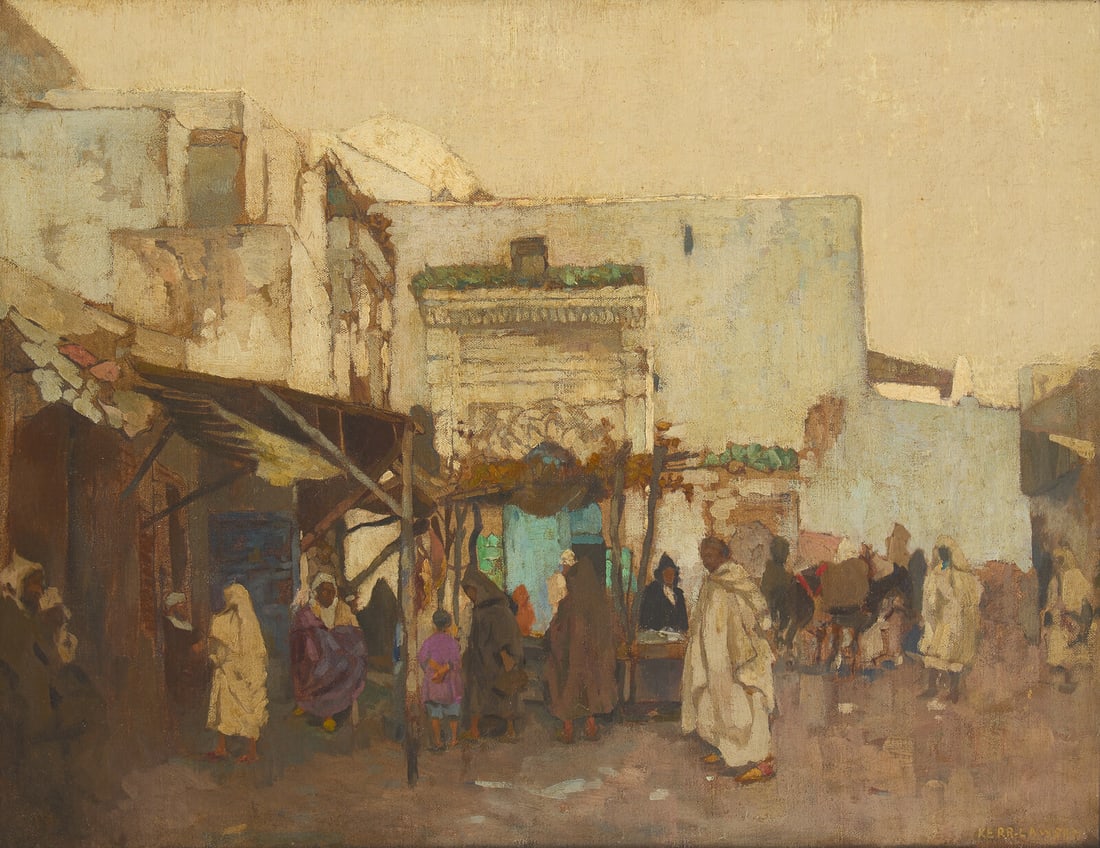James Kerr-Lawson (Scottish, 1864–1939) A Moorish Market (1 of 3)