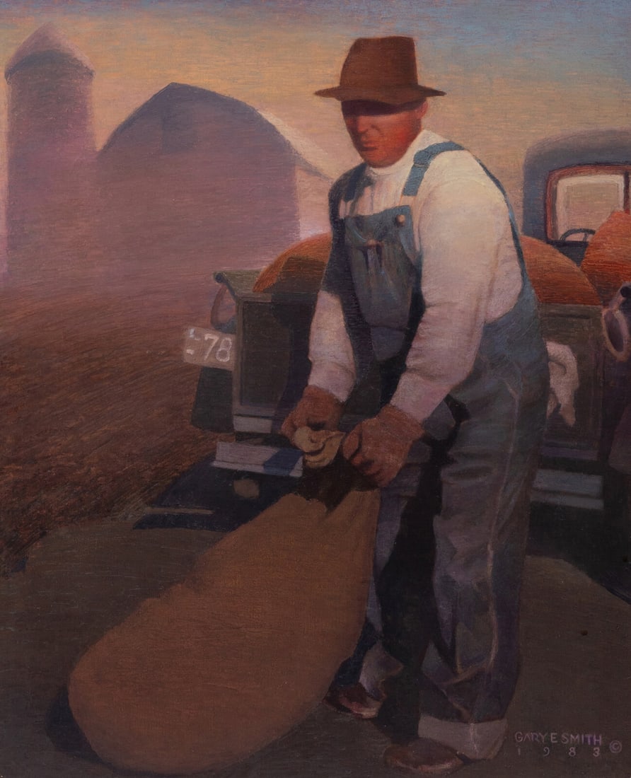 Gary Ernest Smith (American, b. 1942) Loading Potatoes, 1983 (1 of 3)
