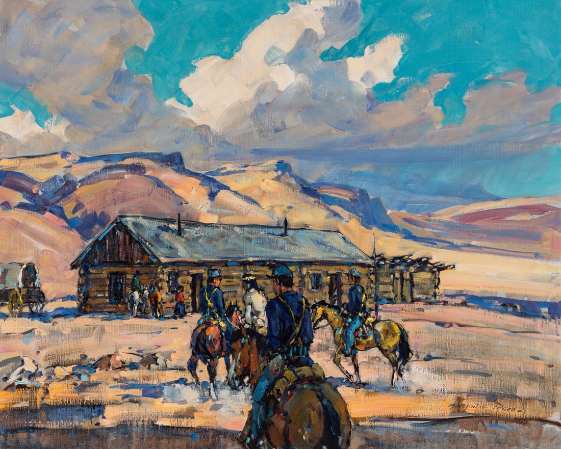 Marjorie Reed (American, 1915–1996) The Military at Chinle (1 of 3)