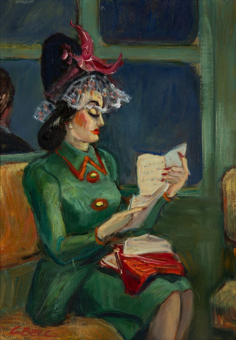 Cecil Crosley Bell (American, 1906–1970) Reading a Letter, c. 1945 (1 of 3)