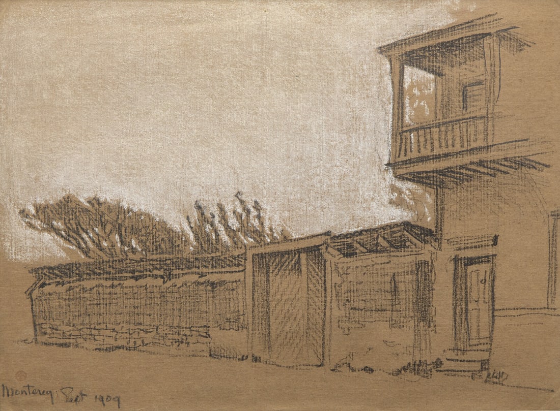 Maynard Dixon (American, 1875–1946) Monterey House, 1909 (1 of 3)