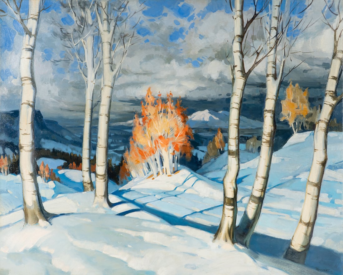 European School, 20th Century Snow Scene (1 of 3)