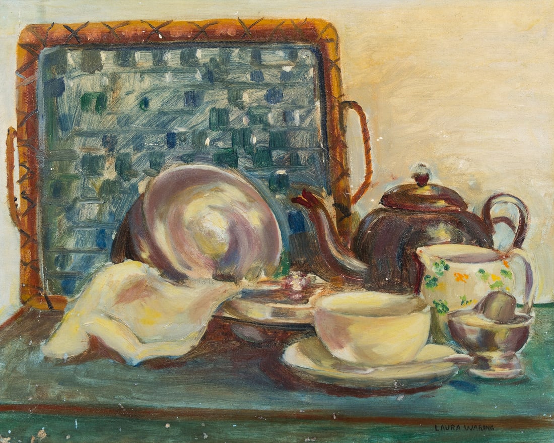 Laura Wheeler Waring (American, 1887–1948) Still Life: Laura Wheeler Waring (American, 1887–1948) Still Life oil on board signed Laura Waring (lower right) 16 x 20 in. Property from the Collection of David Allard, Fitchburg, Massachusetts This lot i