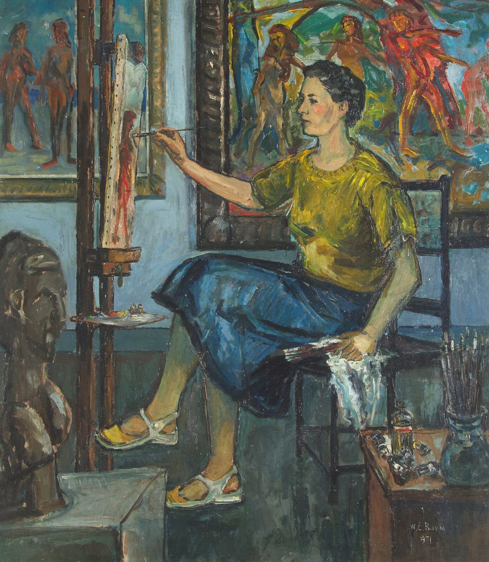 Walter Emerson Baum (American, 1884–1956) Flora in the Studio, 1951 (1 of 3)