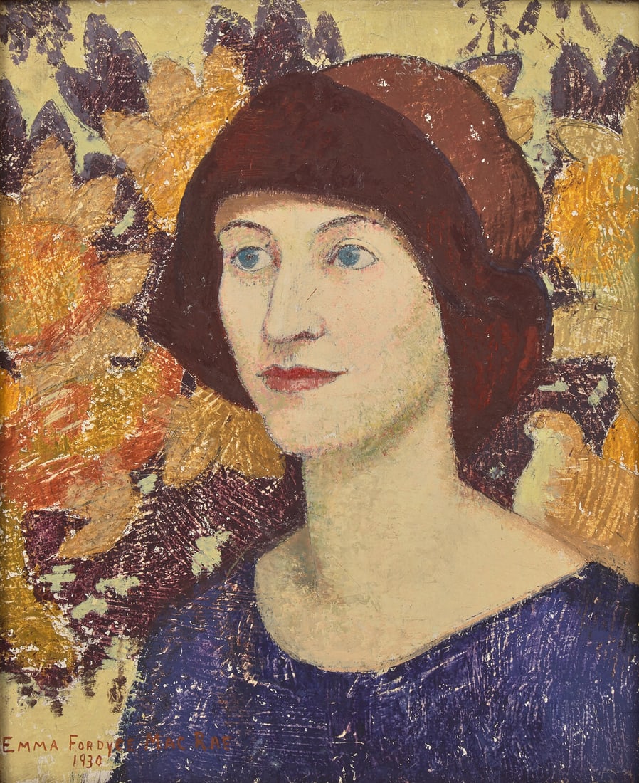 Emma Fordyce MacRae (American, 1887–1974) The Brown Hat, 1930 (1 of 3)