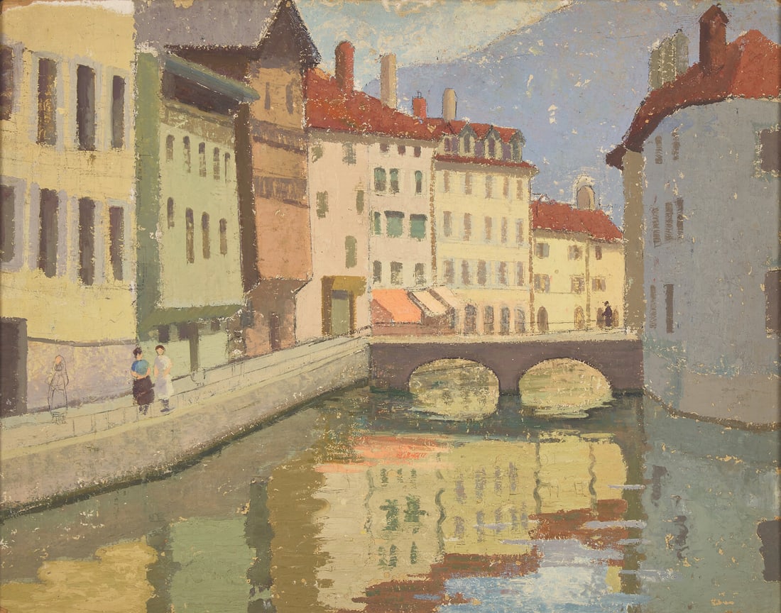 Emma Fordyce MacRae (American, 1887–1974) The White Bridge, Annecy, 1936 (1 of 3)