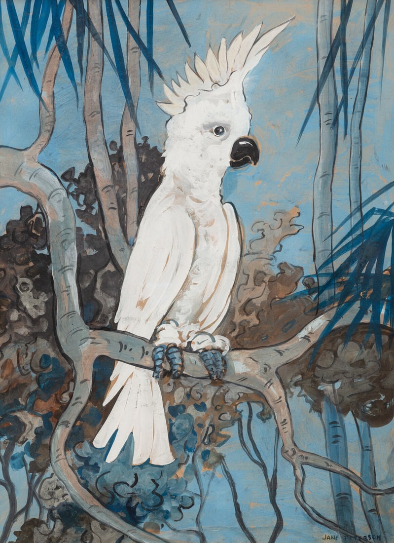 Jane Peterson (American, 1876–1965) The Perched Cockatoo (1 of 4)