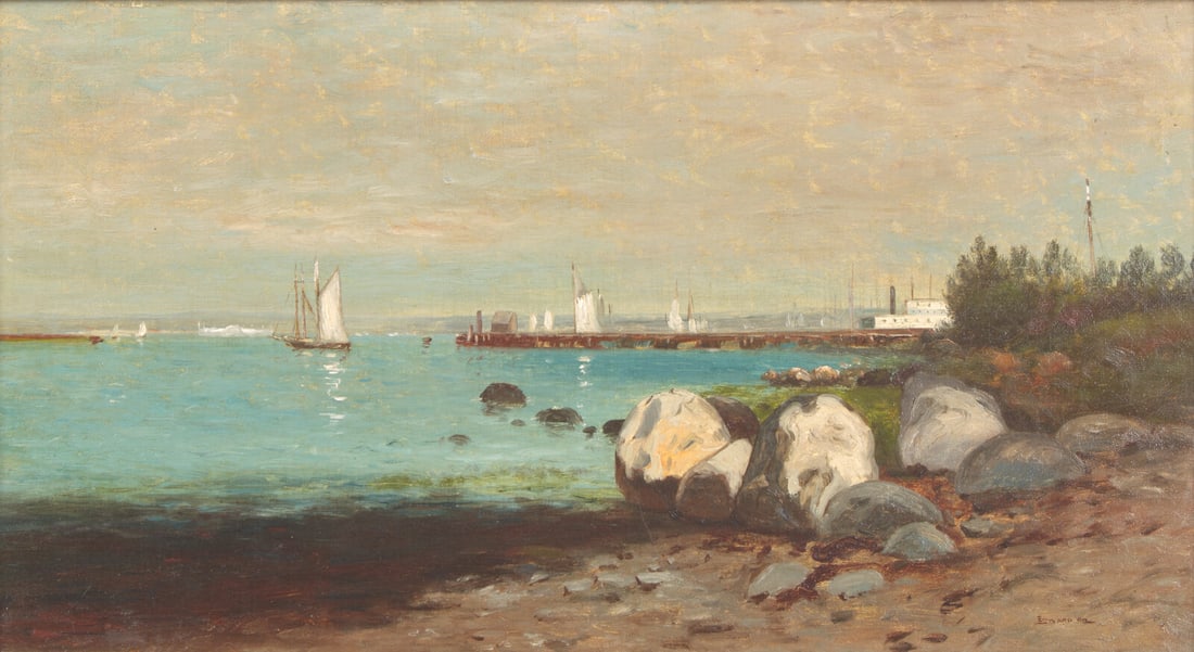 Edward B. Gay (American, 1837–1928) Approaching the Harbor (1 of 3)