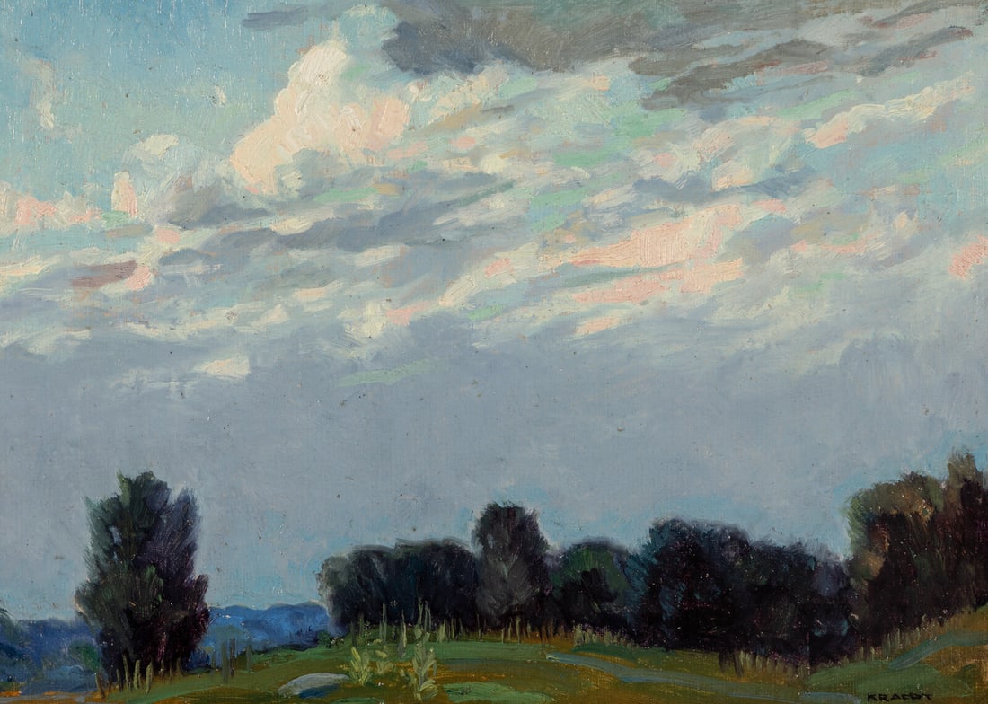 Carl Rudolph Krafft (American, 1884–1938) Summer Sky, c. 1920 (1 of 3)