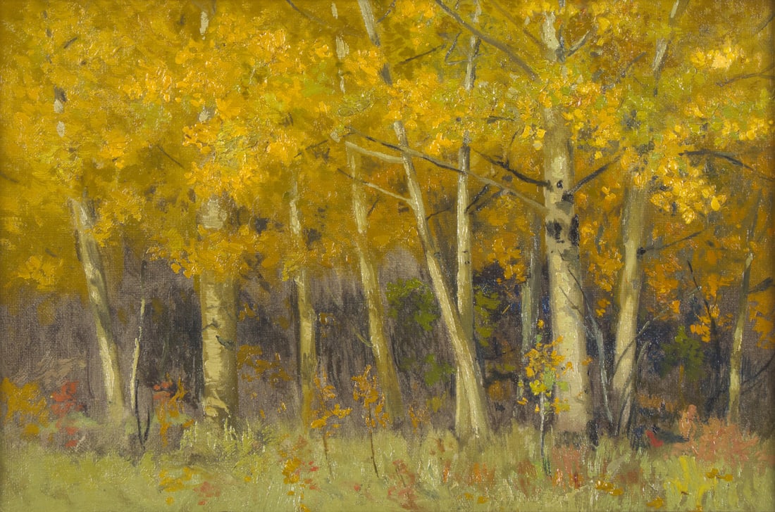Charles Partridge Adams (American, 1858–1942) Aspens (1 of 3)
