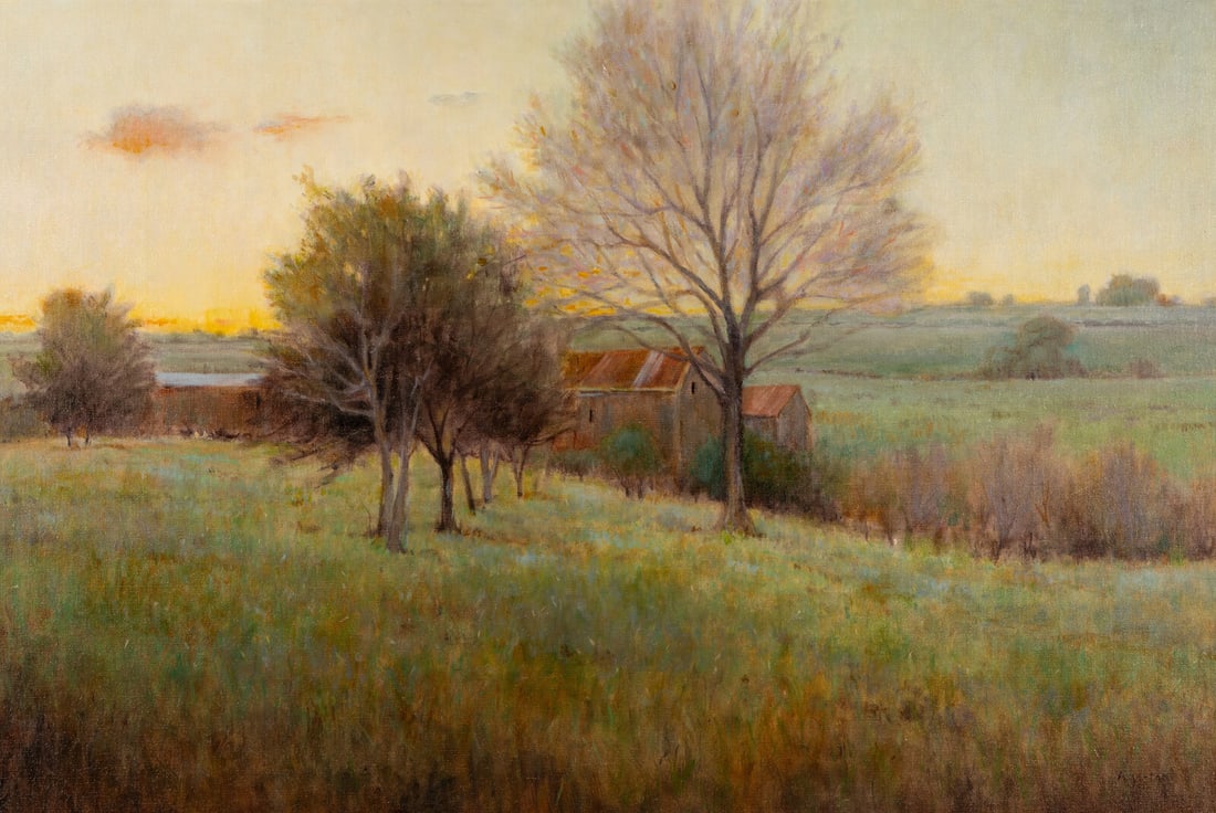 Mallory Agerton (American, b. 1956) Line of Beauty, 2015: Mallory Agerton (American, b. 1956) Line of Beauty, 2015 oil on board signed Agerton (lower right) 24 x 36 in. This lot is located in Chicago. Provenance: Hawthorne Fine Art, New York Exhibited: New Y