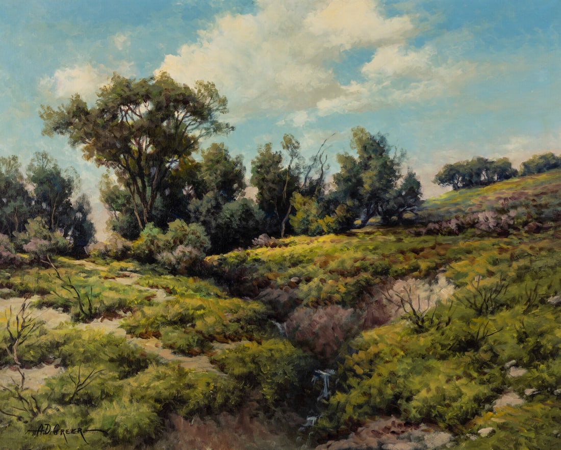 A. D. Greer (American, 1904–1982) Along the Arroyo (1 of 3)