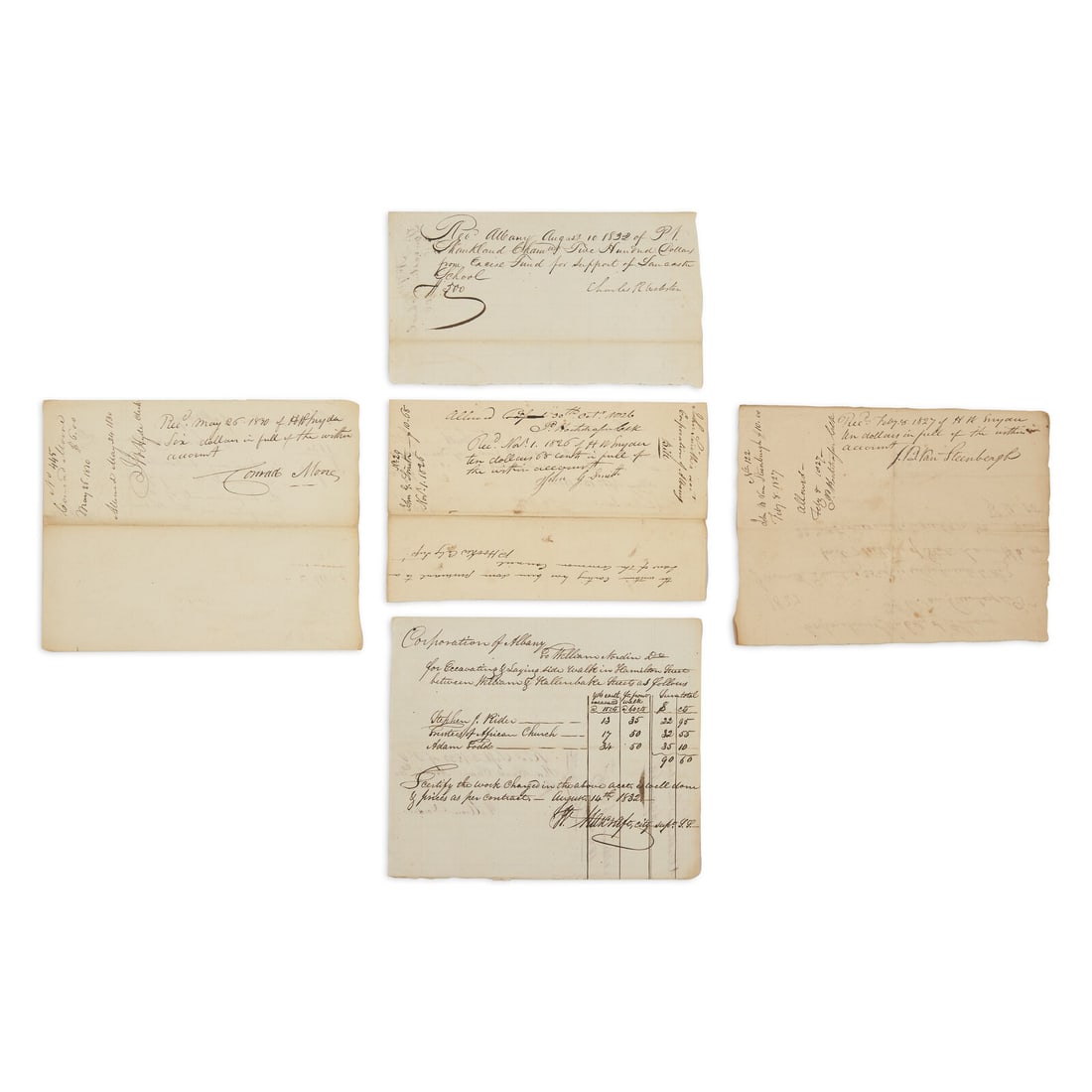 [African-Americana] [Albany] Small Archive of Manuscript Documents from the Corporation of Albany, (1 of 1)