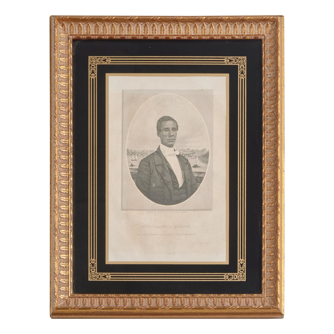 [African-Americana] Buttre, J.C. Engraving of Albany Abolitionist Rev. Francis Burns (1 of 1)