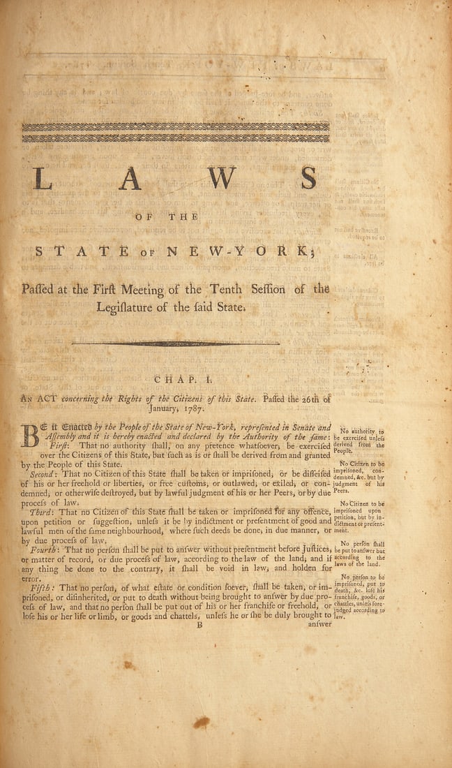 [American Law] Group of 2 Volumes of New York Session Laws (1 of 4)