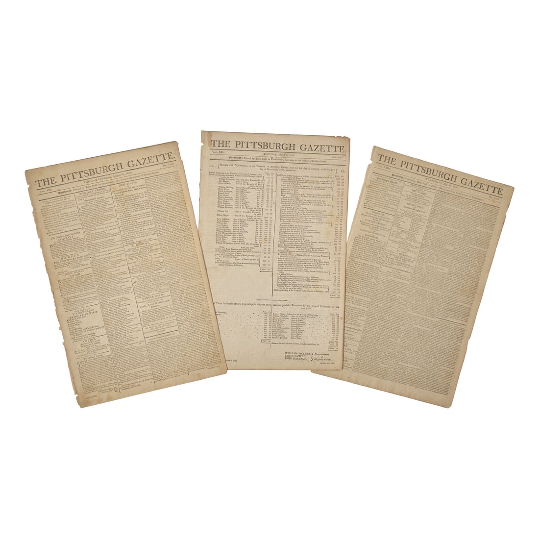 [American Newspapers] [American Frontier] The First Newspaper Published West of the Allegheny: [American Newspapers] [American Frontier] The First Newspaper Published West of the Allegheny Mountains: Reports on Meriwether Lewis, Native Americans, and Aaron Burr's Alleged Plot The Pittsburgh Gaz