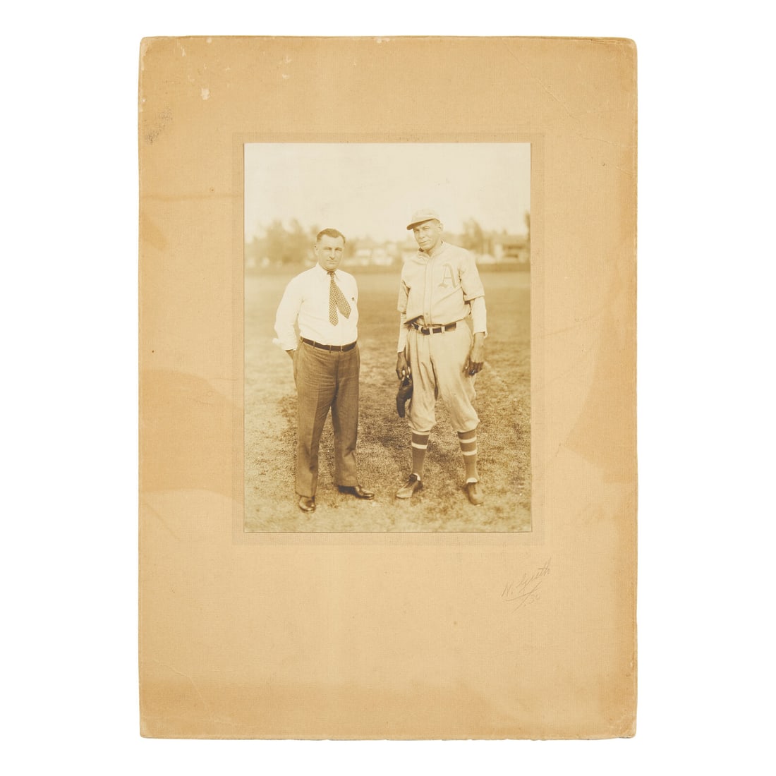 [Baseball] [Bender, Chief] Cabinet Card of Native American Pitcher Albert "Chief" Bender (1 of 1)