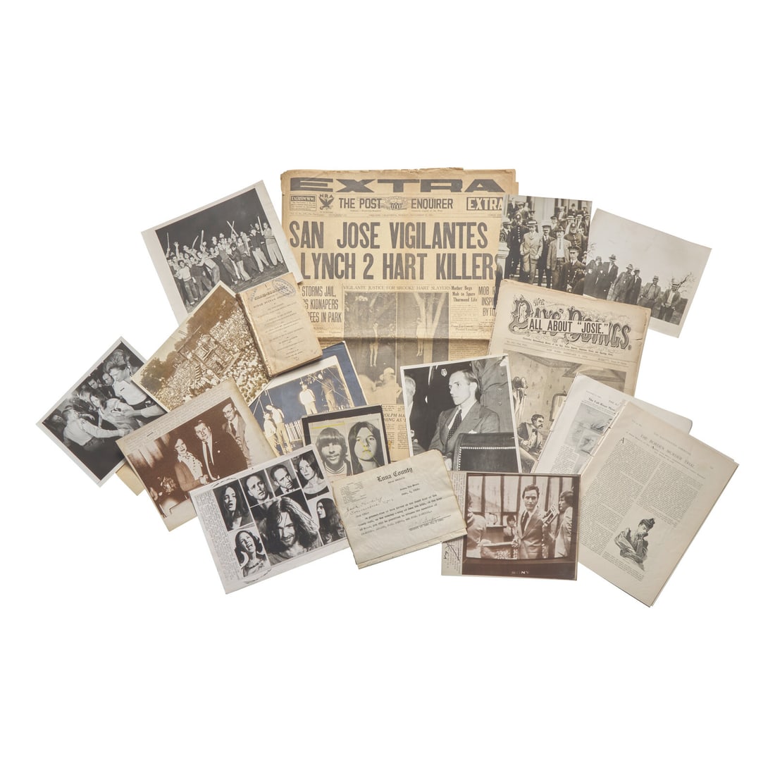 [Crime & Punishment] Group of 17 Items Related to Crime and Punishment (1 of 1)