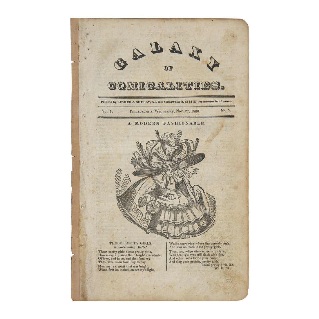[Crockett, Davy] The First American Comic Book: Group of 2 Items Related to Davy Crockett, Including (1 of 4)