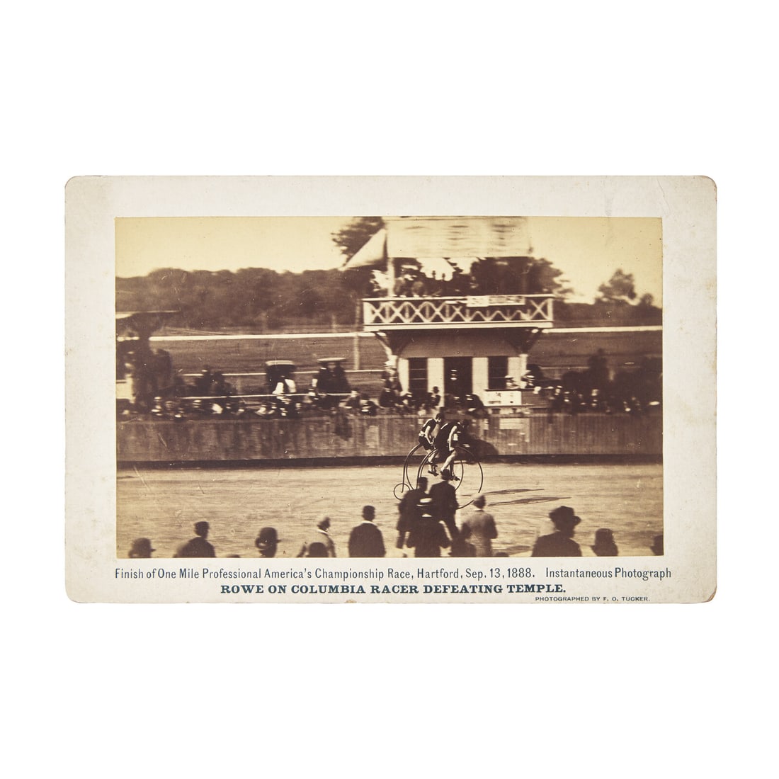 [Cycling] A Photo-Finish: Possibly the Earliest Extant American Photo Finish Race Image and Among (1 of 1)
