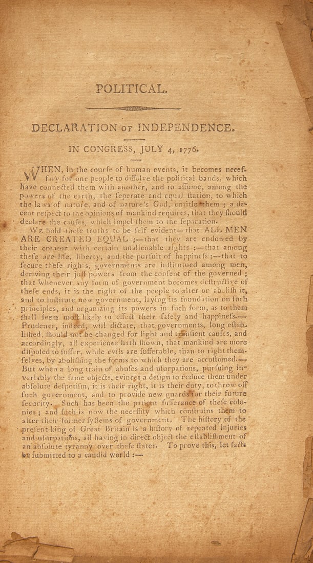 [Declaration of Independence] Pratt, Luther. Connecticut Republican Magazine. Number 1, Volume 1, (1 of 2)