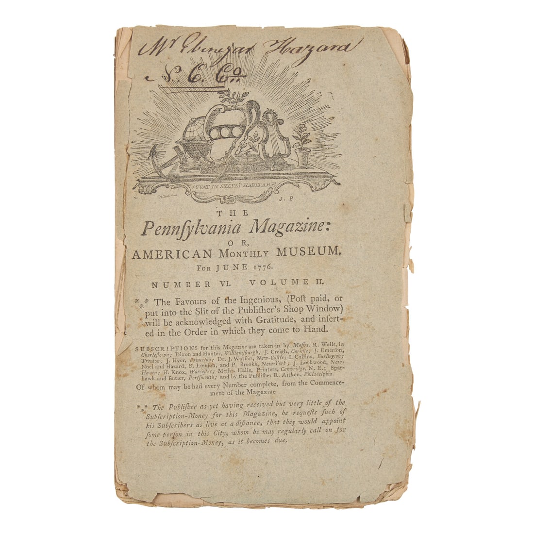 [Declaration of Independence] One of the Earliest Printed Announcements of American Independence, in (1 of 3)