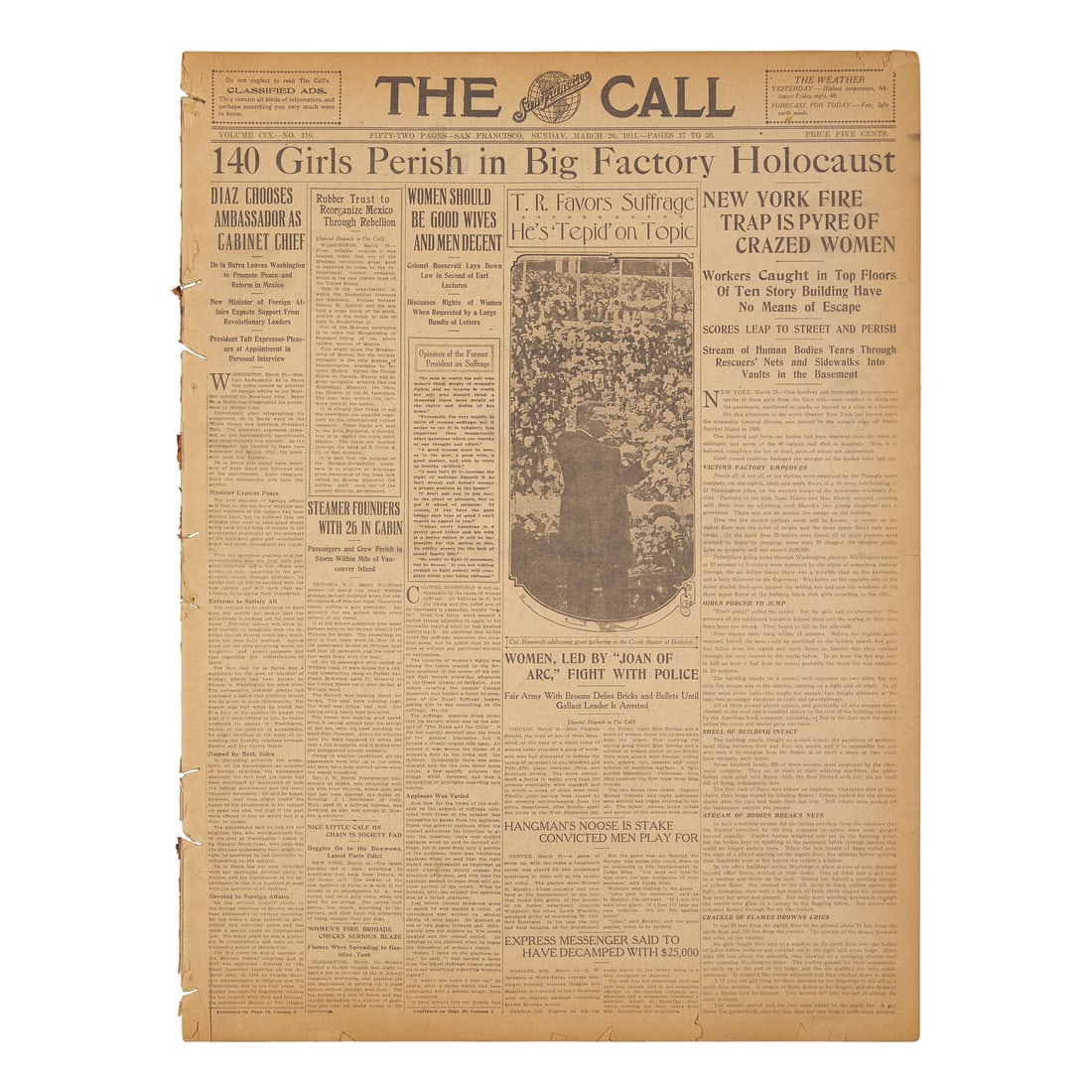 [Labor] Report of the Triangle Shirtwaist Factory Fire, the Deadliest Industrial Disaster in United (1 of 1)