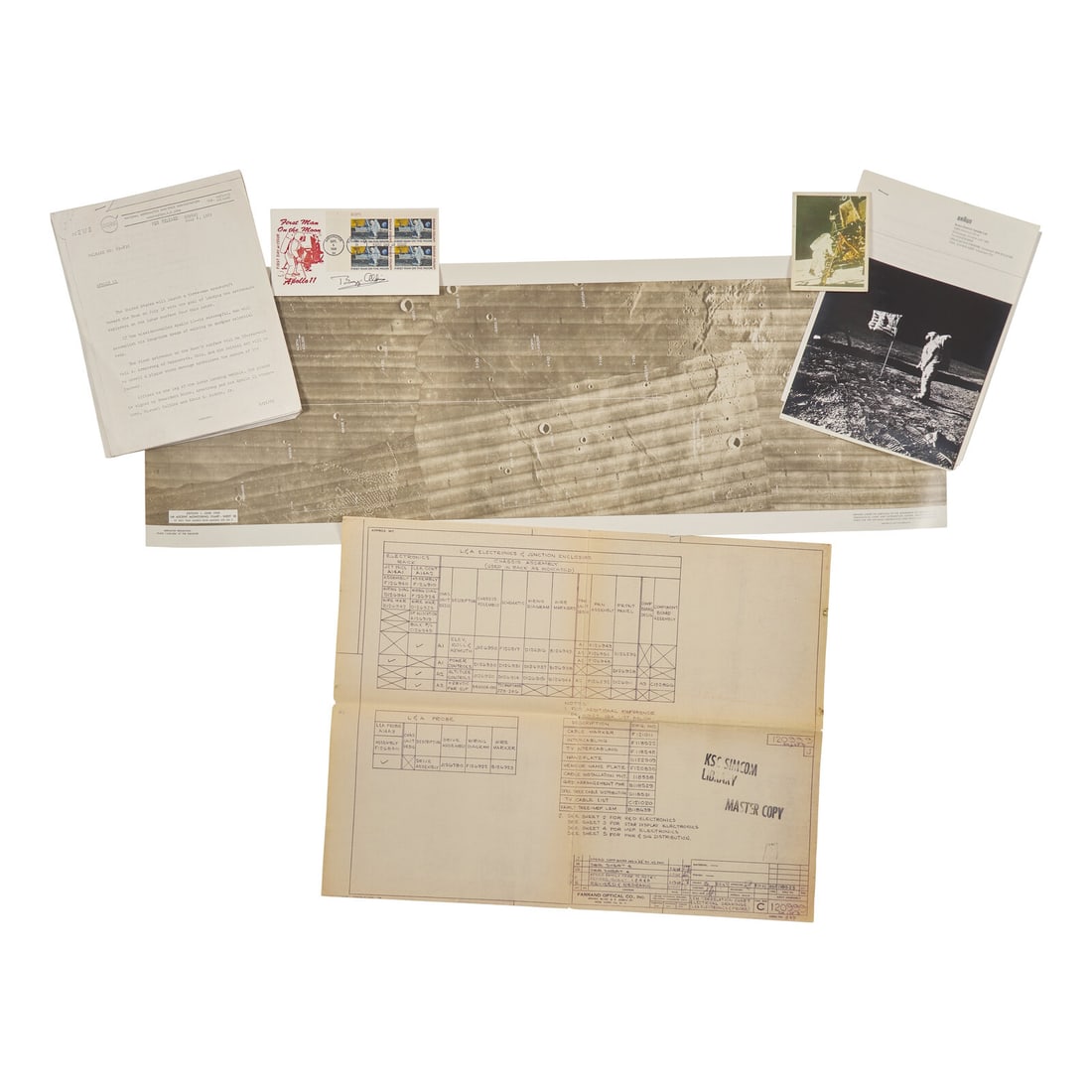 [Space] Group of 6 Items Related to the Apollo 11 Moon Landing (1 of 1)