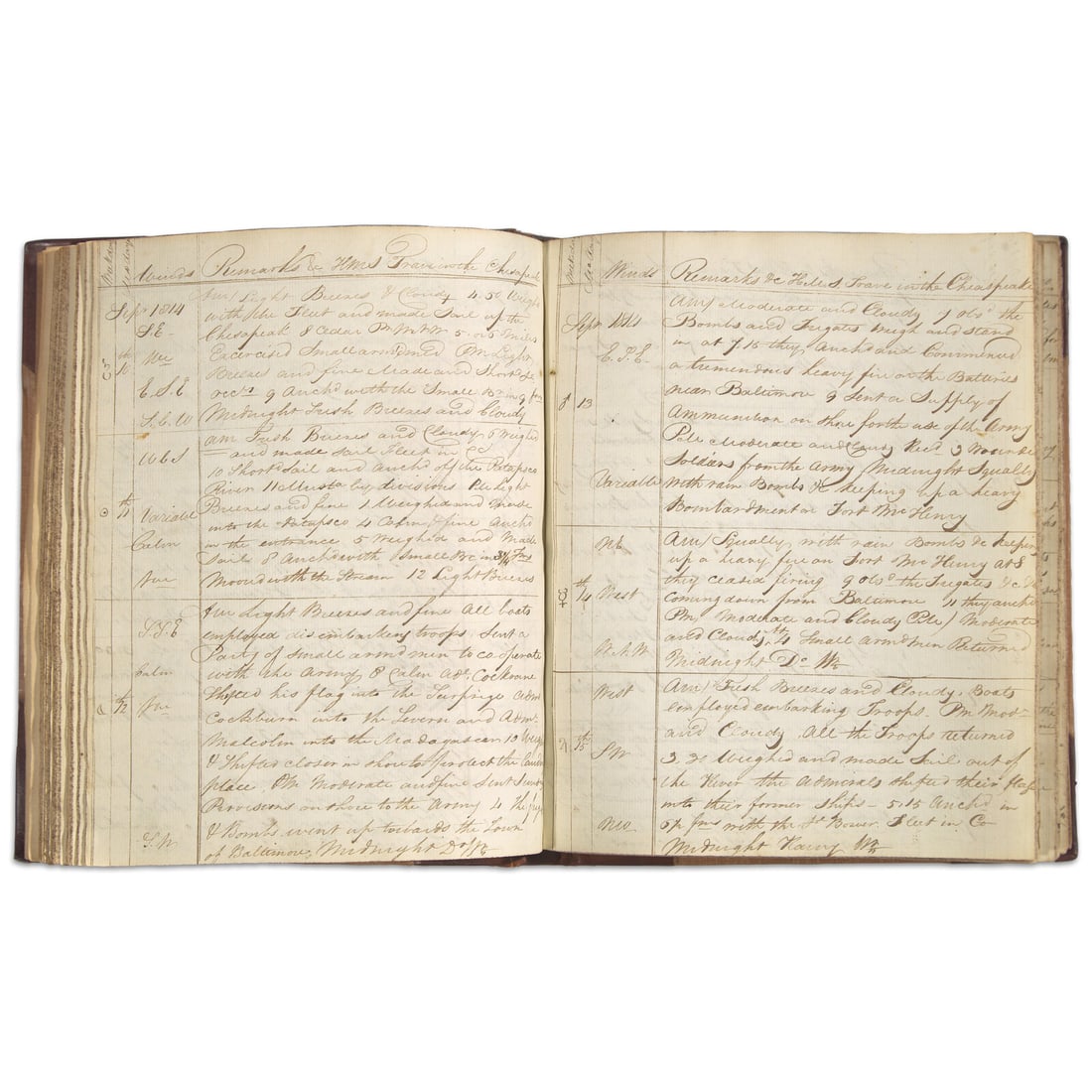 [Star-Spangled Banner] Eyewitness Account of the Shelling of Fort McHenry in the War of 1812, in a (1 of 5)