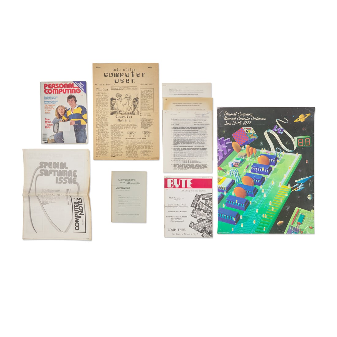 [Technology] Group of 9 Printed Items on Early Computing, ca. 1966-82 (1 of 1)