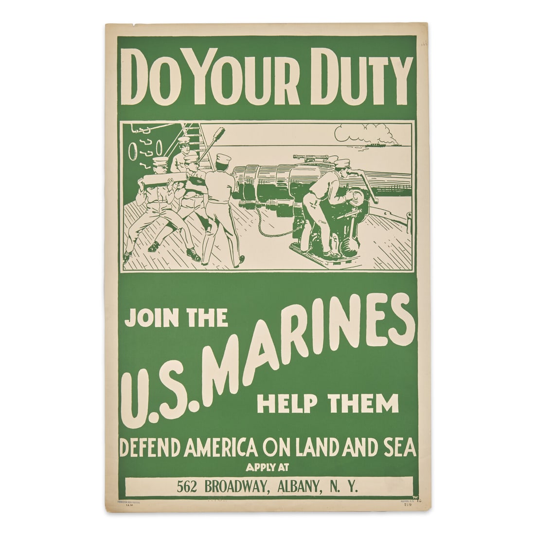 [World War I] Do Your Duty Join the U.S. Marines Poster (1 of 1)