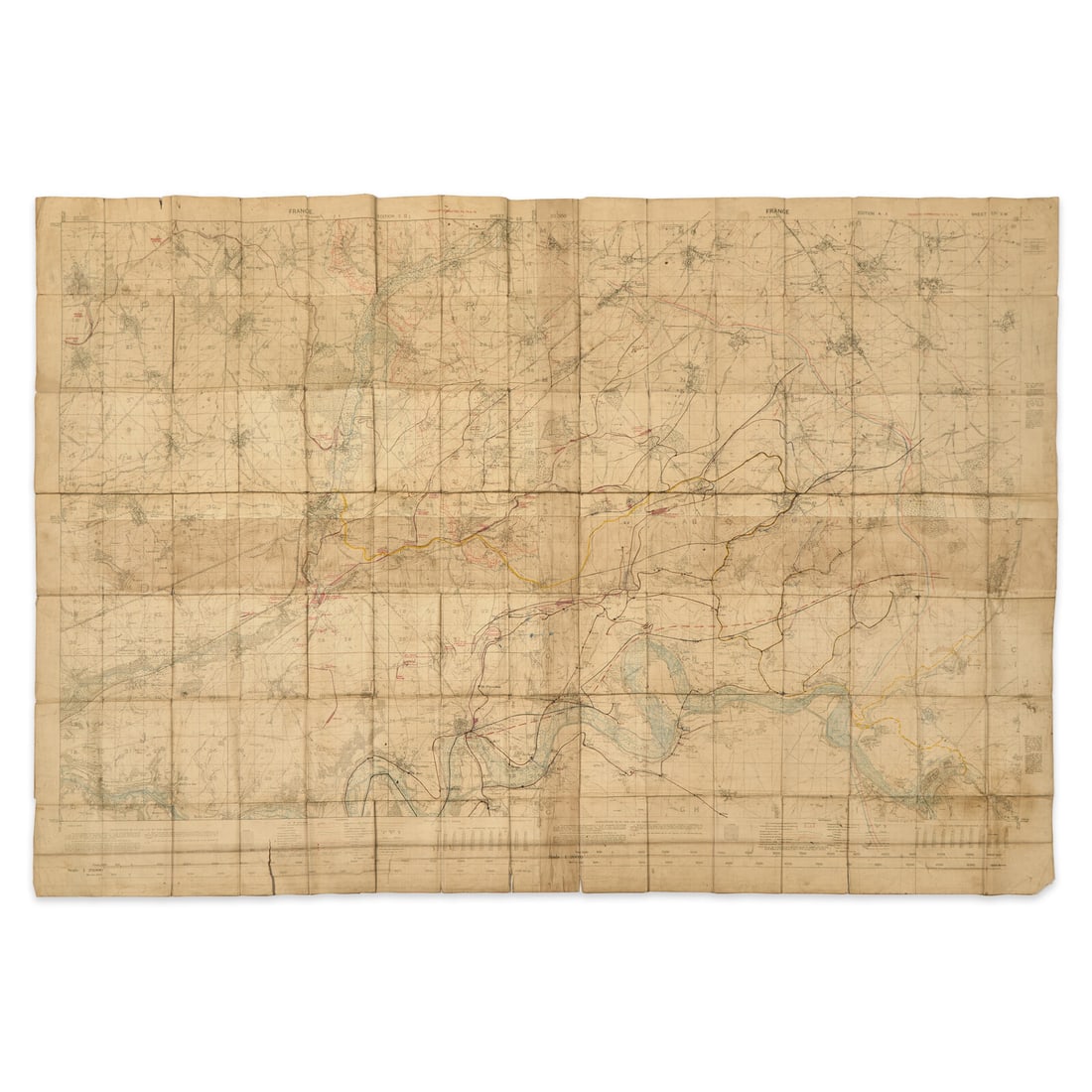 [World War I] Group of 3 Items: Trench Map, Poster, Newspaper (1 of 2)