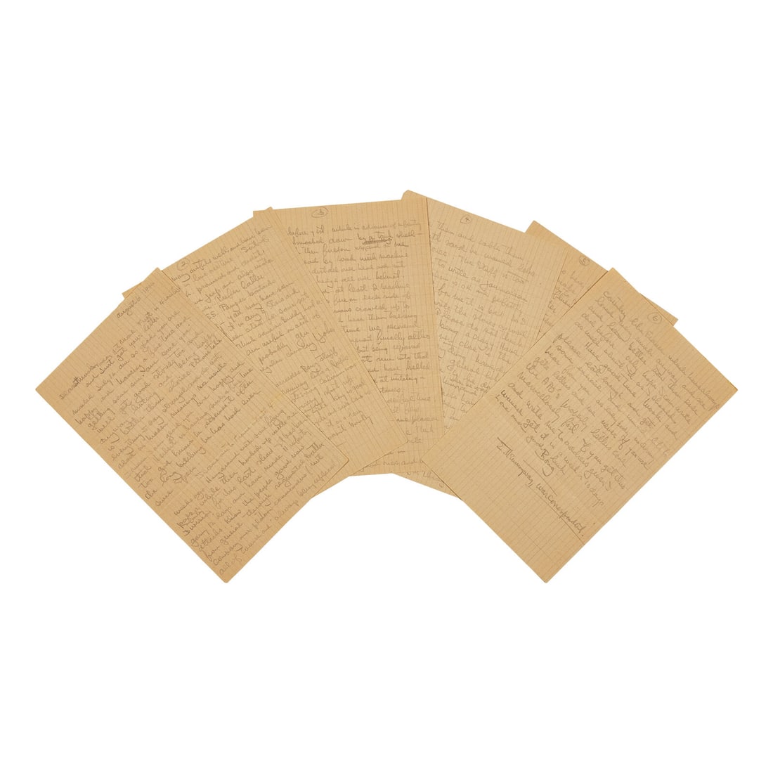 [World War II] One of the Few Surviving Letters From Hemingway to His Third Wife, Martha Gellhorn, (1 of 1)