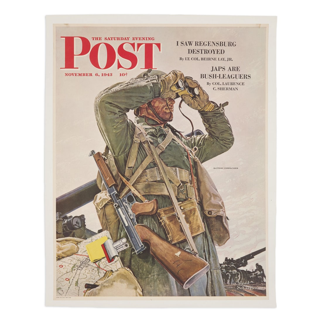 [World War II] Saturday Evening Post Poster by Mead Schaeffer, November, 1943 (1 of 1)