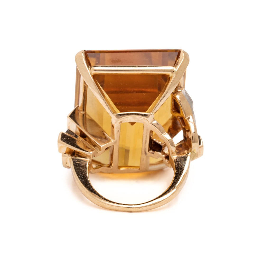 Retro, Citrine, Ruby, and Diamond Ring - 3