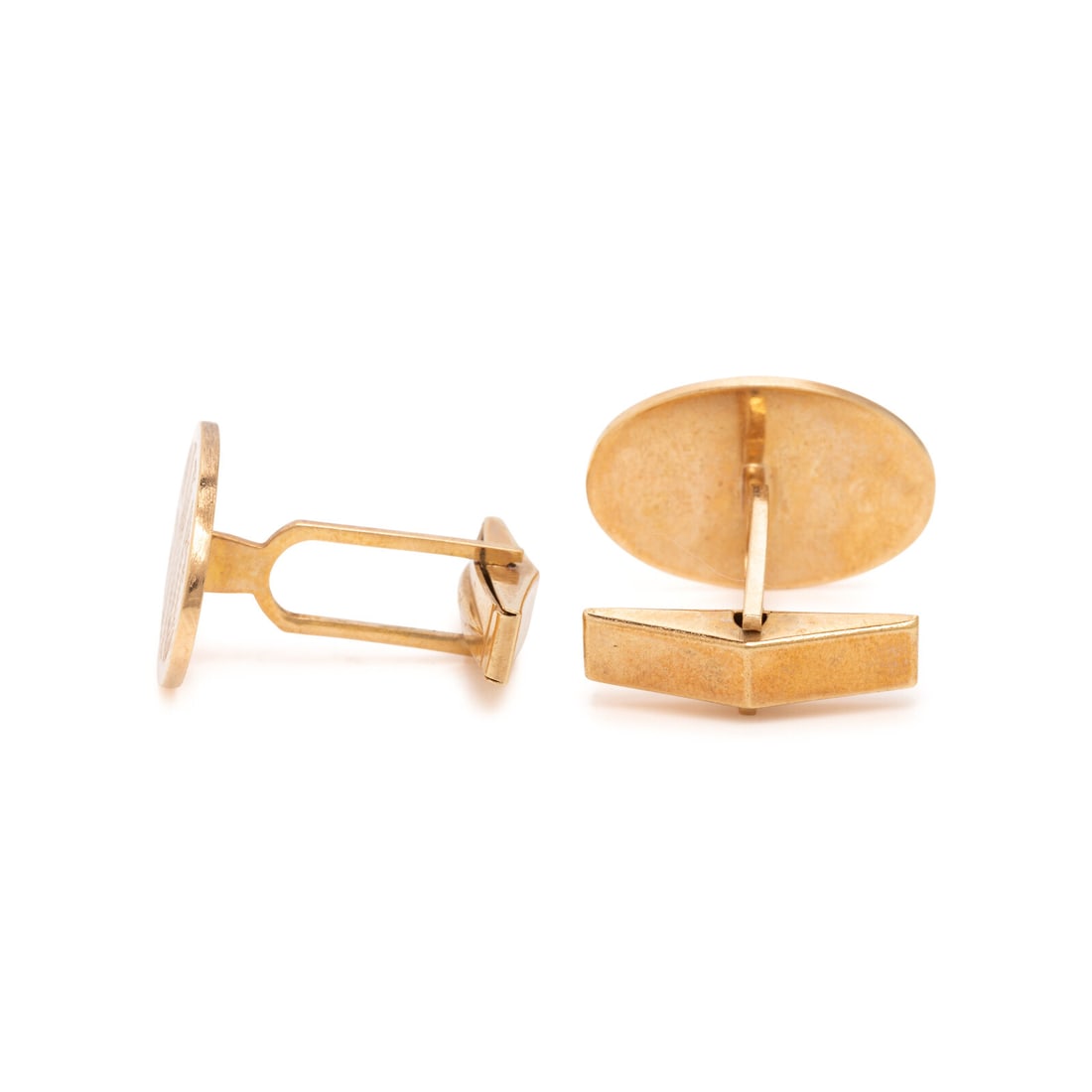 Yellow Gold Monogram Cufflinks - 2