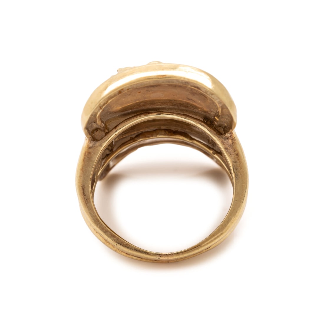 Yellow Gold Lion Ring - 3
