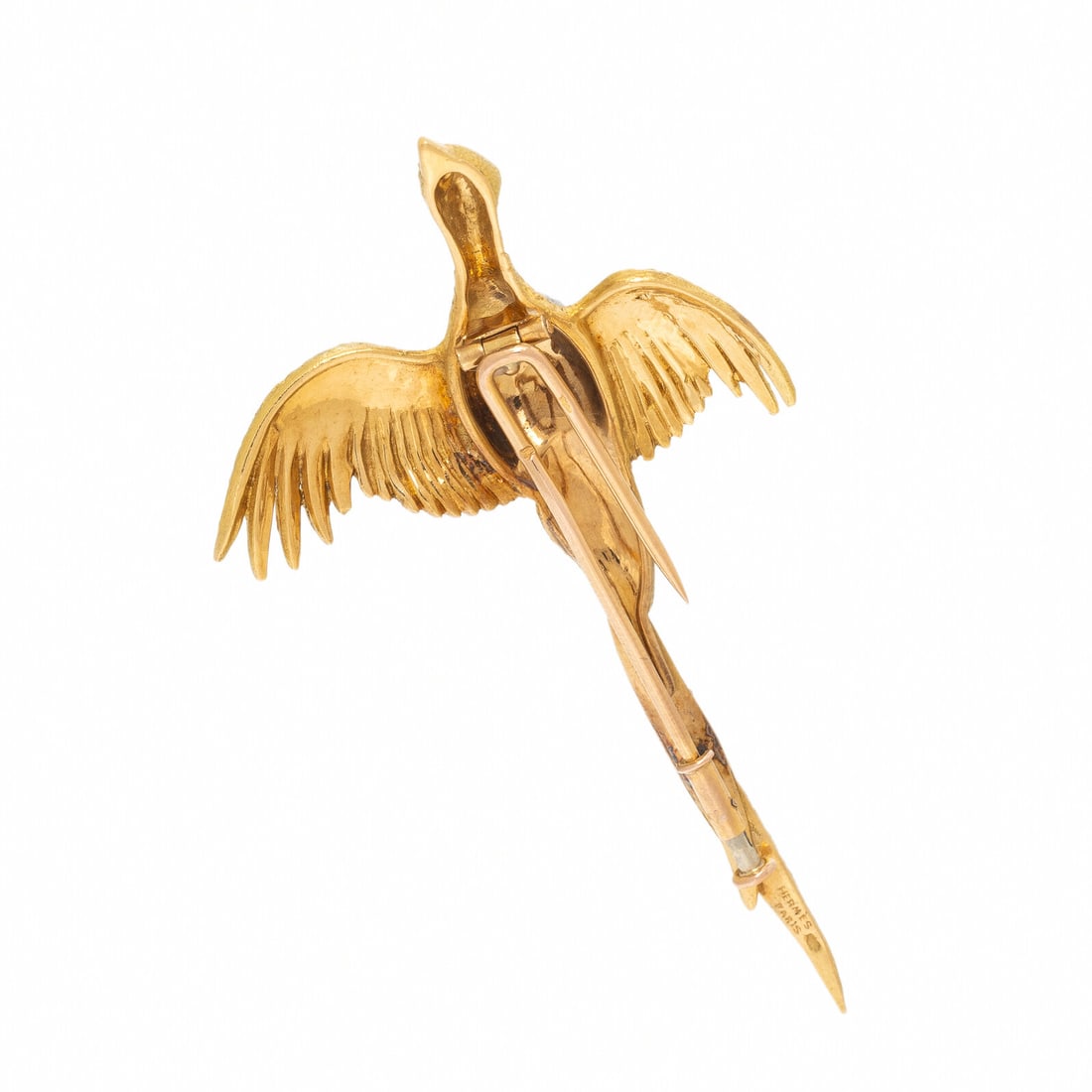 HermËs, Yellow Gold and Ruby Pheasant Brooch - 2