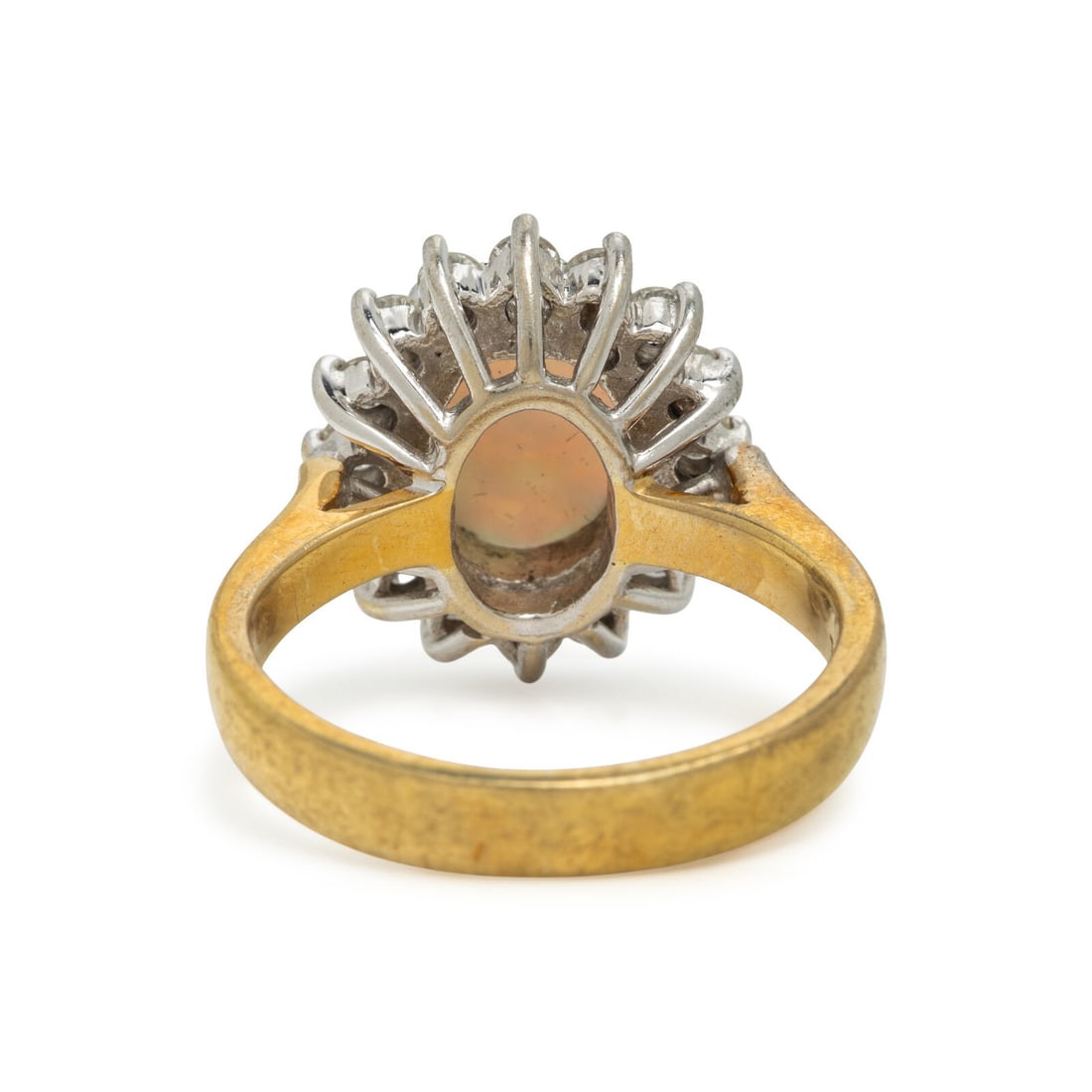 Opal Doublet and Diamond Ring - 3