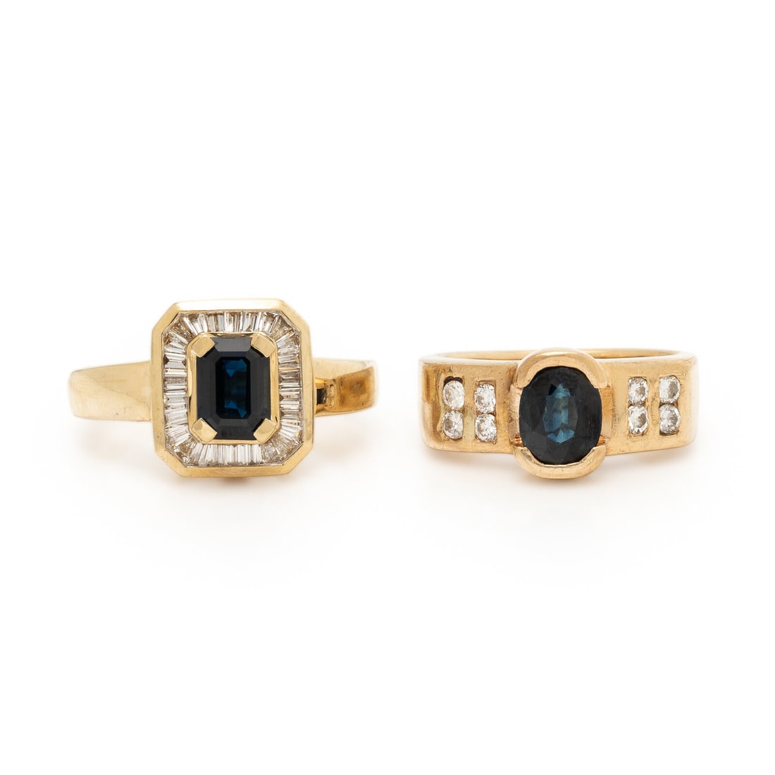 Two Sapphire and Diamond Rings (1 of 4)