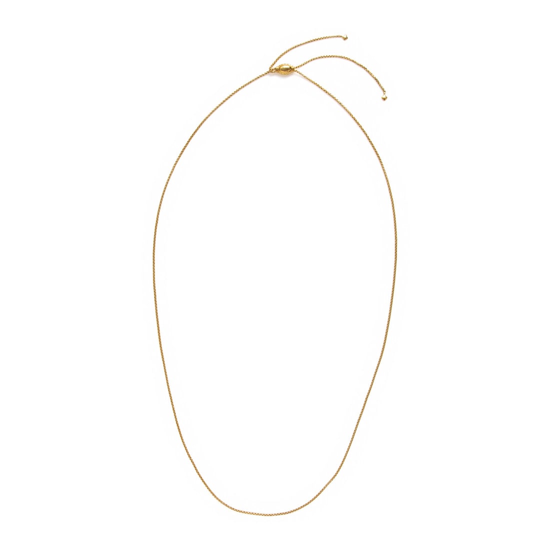 David Yurman, Yellow Gold Slide Necklace: David Yurman, Yellow Gold Slide Necklace 18 karat yellow gold. 14 1/2 - 32 inches long. Stamp: D.Y. David Yurman 750. Gross weight: 8.15 dwt. Property of a Philadelphia Collector This lot is located