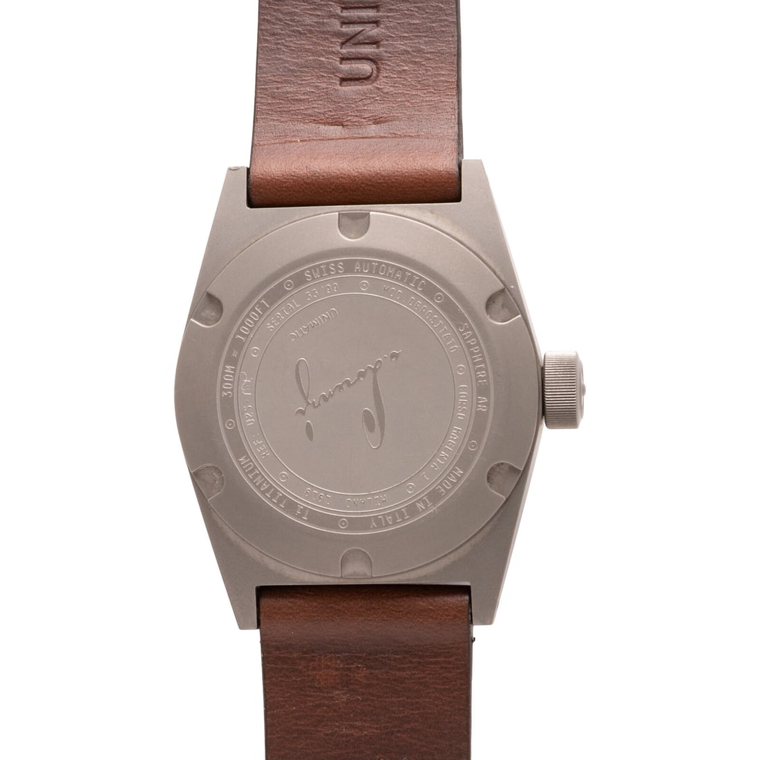 Unimatic, Ref. US-T-L, Titanium 'Modello Due' Watch - 4